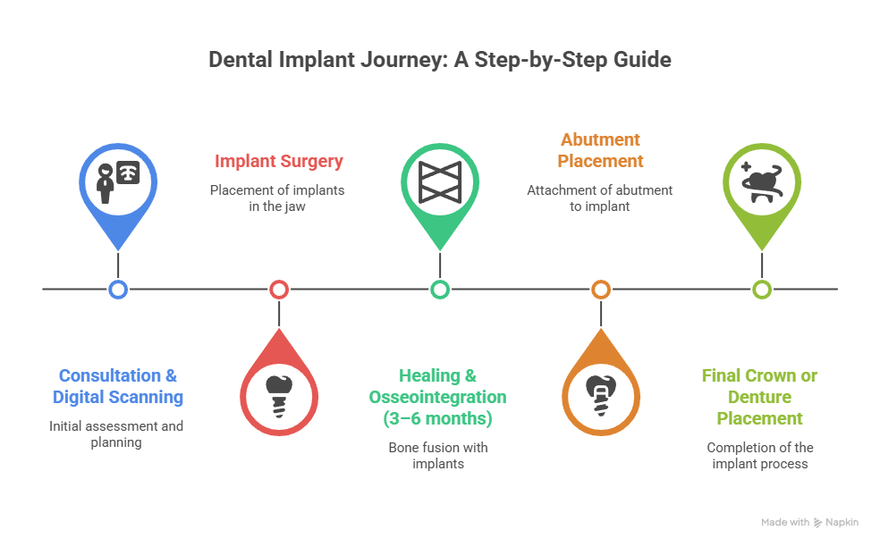 guide to dental implants step-by-step dental implant procedure and timeline