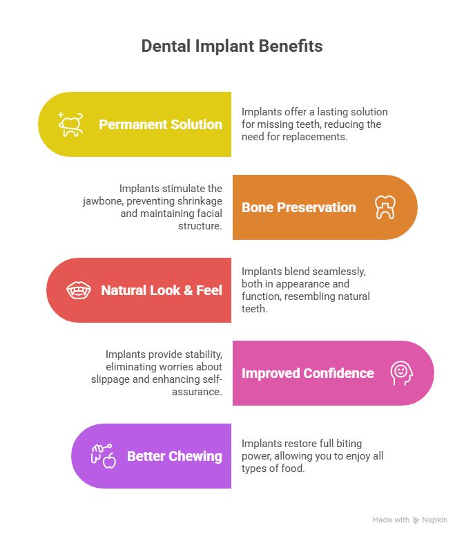 permanent and durable dental implants